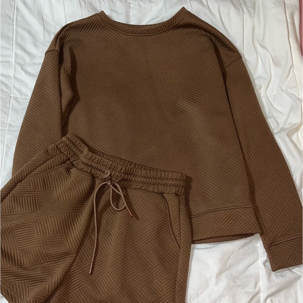 2 piece brown boutique set